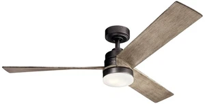 52" Kichler Spyn Anvil Iron LED Ceiling Fan with Wall Control - Picture 1 of 1