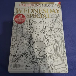 Wednesday Coloring Book: Colouring Heaven Magazine 2025 ~ 40 Unofficial Designs - Picture 1 of 9