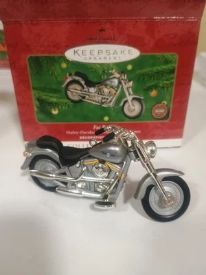 Hallmark 2000 Keepsake Ornament FAT BOY Harley Davidson Motorcycle - Image 1 of 4