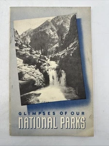 Vintage 1941 "Glimpses of our National Parks" - Department of the Interior - Imagen 1 de 6