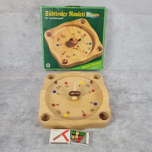 1 Vintage Familienspiel Südtiroler Roulett Holzbrett Fränzl Version - 70er Jahre - Bild 1 von 9