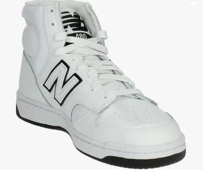 NEW BALANCE 480 SIZE 18 D MENS WHITE & BLACK HIGH TOP TRANING SNEAKER BB480COA - Image 1 of 4