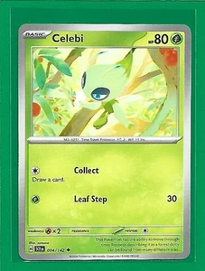 Pokémon TCG SV-Stellar Crown Celebi #4/142 Regular Uncommon - Picture 1 of 2