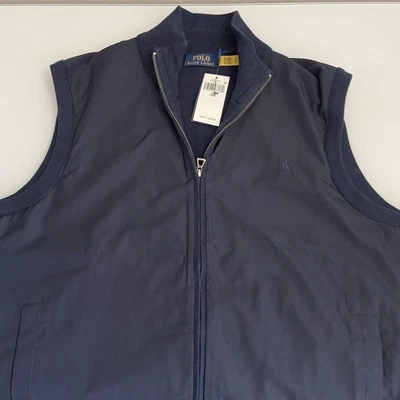 Polo Ralph Lauren Men's Hybrid Sweater Size 1XB Navy Blue Full Zip New - Image 1 of 4