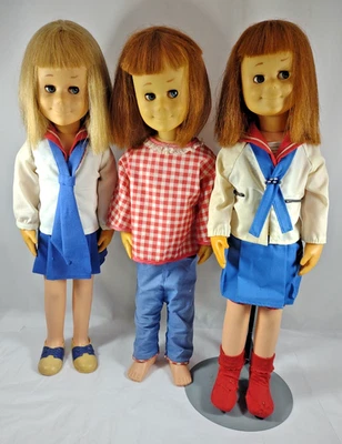 Vintage 1960's Mattel Chatty Cathy Dolls Lot of 3 - Not Talking (A45) - Image 1 of 4