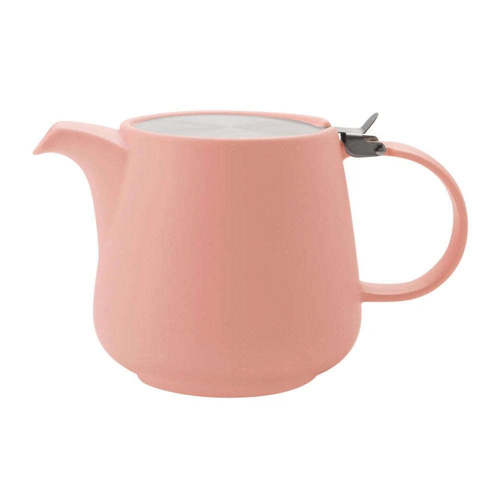 Maxwell & Williams Tetera Tinte, Porcelana, Acero Inoxidable, Coral, 1.2 L, AY0349 Foto 1 de 1
