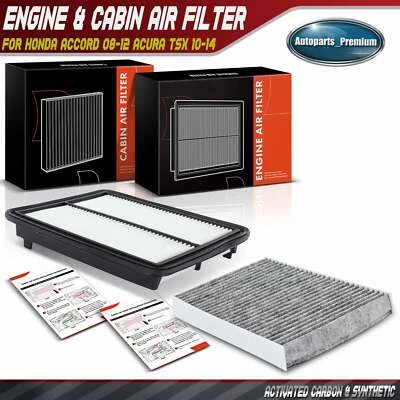 Filtro de aire de motor y cabina para Honda Accord 2008-2012 Acura TSX 2010-2014 TL 3,5 L Foto 1 de 4