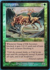 Gang of Elk FOIL 7th Edition HEAVILY PLD Green Uncommon CARD (211891) ABUGames