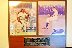 New York Yankees Plaque Perfect Pitchers David Wells Don Larsen 18"x15" Plaque - Picture 1 of 5
