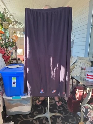 QUACKER FACTORY Navy Red/White/Blue Boats  Elastic Waist Long Skirt Sz 2X - Image 1 of 2