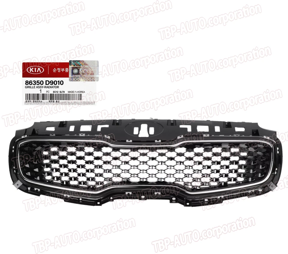 GENUINE ® Radiator Grille Front for 2017-2018 Kia Sportage EX LX SX 86350D9010 - Image 1 of 1