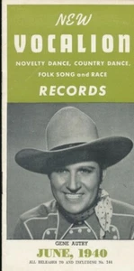 78tk-paper catalog-VOCALION Hillbilly, Race supplement-June 1940 - Imagen 1 de 2