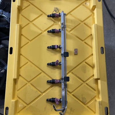 94-99 BMW E36 328I M3 S52 M52 INYECTORES DE TUBO DE RIEL DE COMBUSTIBLE OEM Foto 1 de 4