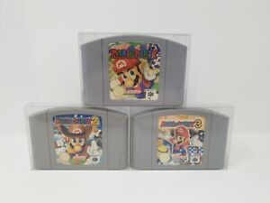 N64 Mario Party Bundle 1 + 2 + 3 Nintendo 64 Joblot PAL Cartridge Tested Genuine