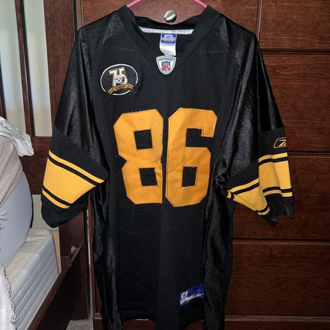 Vtg Reebok Authentic Hines Ward Pittsburgh Steelers Jersey Size 52 - Stitched Cover