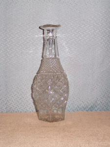 VINTAGE ANCHOR HOCKING WEXFORD 11-1/2" DECANTER MINT MISSING STOPPER 1968-98 - Picture 1 of 5