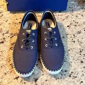 Hard to Find Keds Wave Canvas in Navy Size 8.5M - Picture 1 of 5