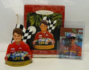 Jeff Gordon Nascar Hallmark ricordo decorazione natalizia e cartolina 1997 - Foto 1 di 8