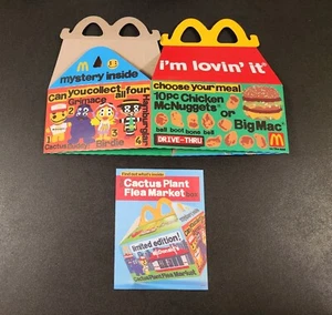 CPFM McDonalds Adult Happy Meal Cactus Plant Flea Market Box & Toy Flyer CPFM - Picture 1 of 5