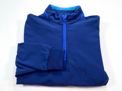 Пуловер мужской Bobby Jones X-H20 1/4 на молнии синий размер M с длинным рукавом - Изображение 1 из 4