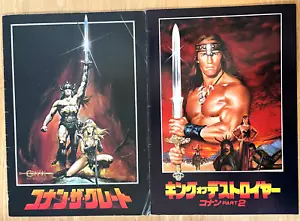 Conan il Barbaro / Re del Distruttore Film PROGRAMMI SET DI 2 FILM Giappone - Foto 1 di 12