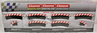 Bordes exteriores Carrera 20562 para pista curva radio 2/30 para ranura 1:24 y 1:32 Foto 1 de 2