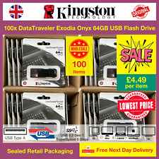 [SALE] 100x Kingston DataTraveler Exodia Onyx 64 GB Flash Drives, Wholesale, Lot