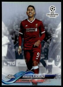 2017 Topps Chrome UEFA Champions League Refractor Roberto Firmino Liverpool #42