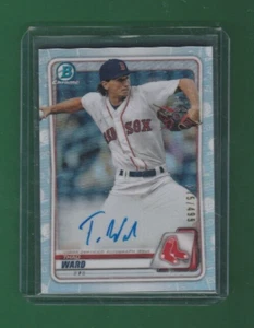 Bowman Chrome Topps 2020 autógrafo emisión refractor/499 # CDA-TW Thad Ward - Imagen 1 de 2