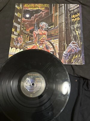 Iron Maiden Somewhere In Time Vinyl LP Capitol Records cool - Image 1 of 3