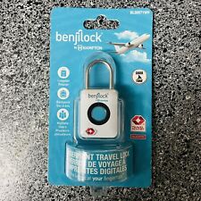 Benjilock by Hampton Fingerprint Travel Lock BL30071WH Combination