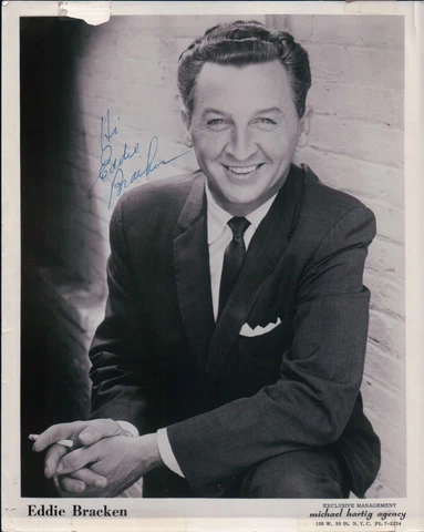Autographed 8x10 Photo Eddie Bracken Actor Hollywood comedy legend Cover