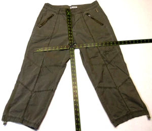 Columbia Caprihose Damen Größe 12 grün Outdoor Wandern Taschen leicht - Bild 1 von 8
