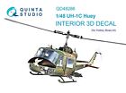 Quinta Studio QD48286 3D Interior Decal Set for UH-1C Huey (for HobbyBoss) 1/48