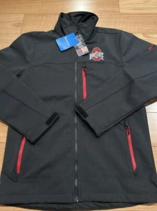 Columbia Collegiate Ohio State Buckeyes Ascender II Softshell Jacket Sz S Mens - Picture 1 of 6
