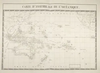 Oceanie Oceania Australia Indonesia Pacific Philippines Map Vandermaelen 1827 • 239.14$