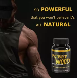 Potency Wood Ginseng Ashwagandha Gingko Tribulus, Herbal Supplements 60 Capsules - Picture 1 of 7
