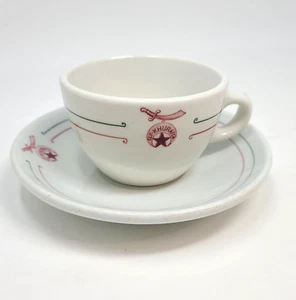 Elf Khurafeh Shriners Cup & Saucer Restaurant Ware Vitrified China DE McNicol - Picture 1 of 9