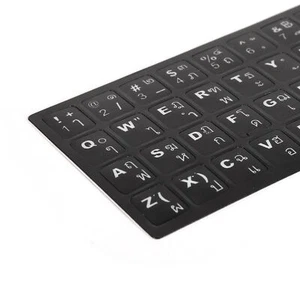 Thai Keyboard Sticker Replacement Keyboard Sticker For Desktop Computer Lapt Fit - Picture 1 of 22