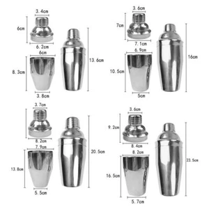 Mischen Bar Shaker Pro Edelstahl Martini-Mixer Cocktail-Shaker macher Wein - Bild 1 von 14