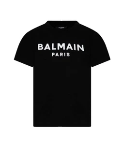 BALMAIN T SHIRT WOMEN SS TEE W/LOGO BT8Q71 930BC - Picture 1 of 1