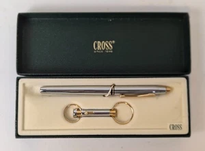 Vintage Cross Medalist Rolling Ball Pen & Key Ring (3375) Not Personalized - Picture 1 of 6