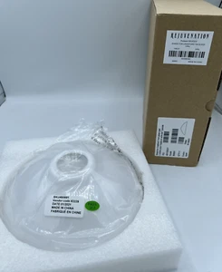 Rejuvenation Mid-Century Glass Shade Crawford 7 inch Opal Scandinavian Style - Picture 1 of 5