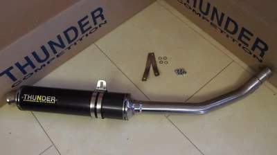 ZX-6R Ninja ZX636B 03-04 Auspuff RACE THUNDER Schalldämpfer HIGH-UP CARBON i2298 - Bild 1 von 4