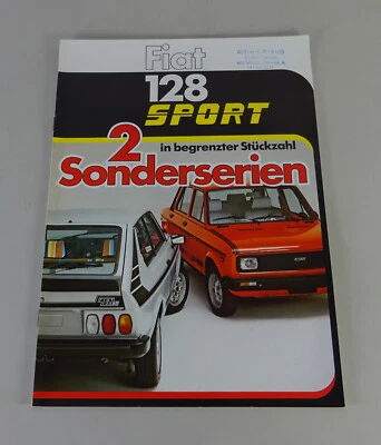 Folleto / Folleto Fiat 128 Sport Sedán + Berlinetta Stand 05/1978 Foto 1 de 4