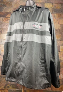 Chaqueta con Capucha Mackinac Island MI Negra/Gris Talla 4XL XXXXL Cremallera Completa Nueva Sin Etiquetas - Imagen 1 de 9