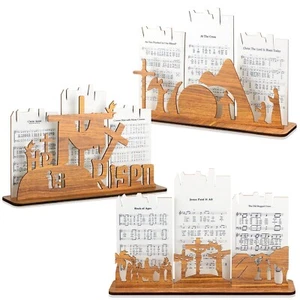 Yousoontic 3 Sets Religious Resurrection Easter Decor He Is Risen Wood Table ... - Picture 1 of 7
