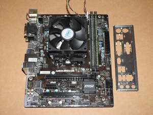 MSI A68HM GRENADE Mainboard Motherboard Bundle 16GB RAM AMD A10-6700 - Bild 1 von 2