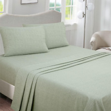 100% Cotton Printed Flannel Sheet Set 4 Piece Brushed Turkish Bedding Super Soft