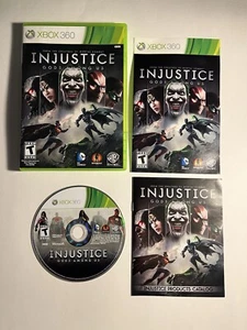 Injustice Gods Among Us Microsoft Xbox 360 Complete CIB Tested and Working - Picture 1 of 5